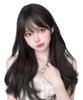 ORSUNCER парик длинный черный кудрявый полный парик женские вьющиеся волосы пушистые натуральные термостойкие для ежедневного использования популярные длинные волосы черные