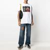 Off-White Белая футболка Caravaggio Slim Tee OMAA027R21JER0040125
