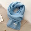 Selected Australian Pure Wool 100% Wool Scarf Solid Color Versatile Women'S New Winter Warm Knitted Scarf