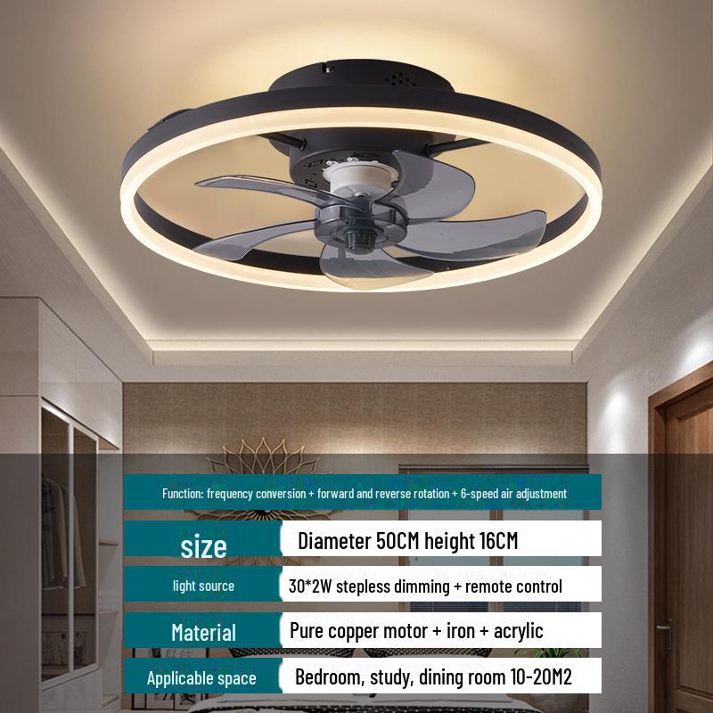 Ретро промышленный светодиодный потолочный вентилятор с инвертором