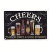 SAVE WATER DRINK BEER Tin Sign Alcohol Vintage Metal Sign Backyard Bar Retro Plaques Man Cave Pub Decor Bar Rules Iron Painting
