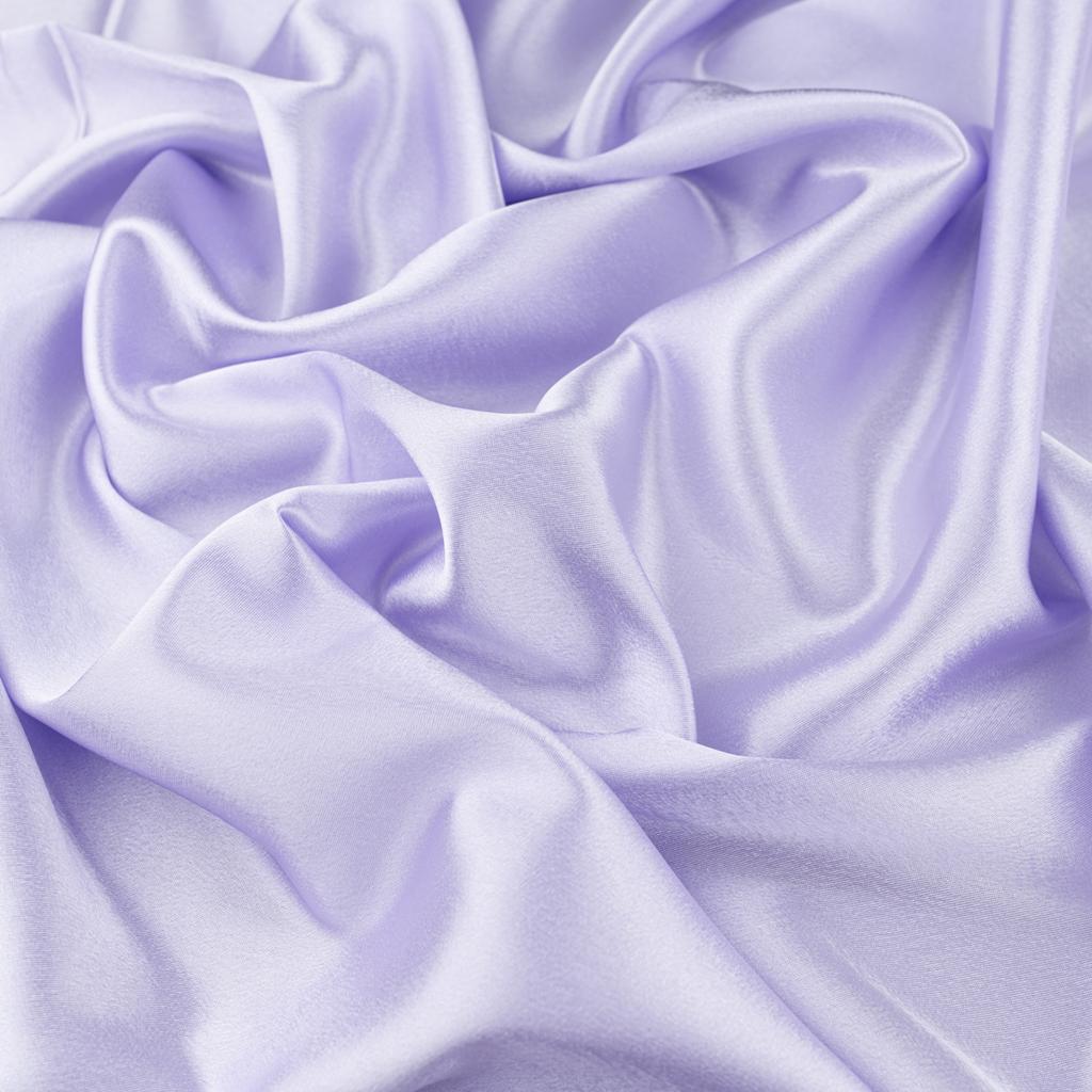 Satin crepe fabric, lilac pink color