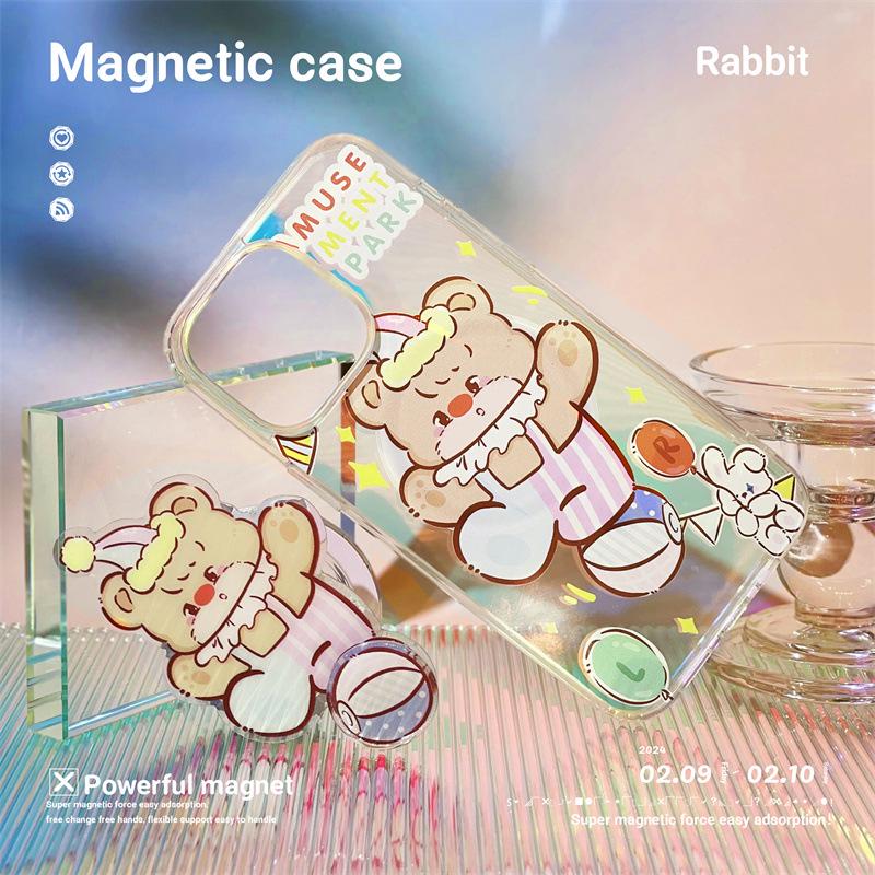 Чехол Zhitai для iPhone 16 Pro с магнитным держателем-присоской 14/15, совместимый с серией 13