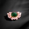 Classical National Style Plant Brooches Luxury Exquisite Begonia Flower Brooch Elegant Corsage Clothing Accessories Gifts