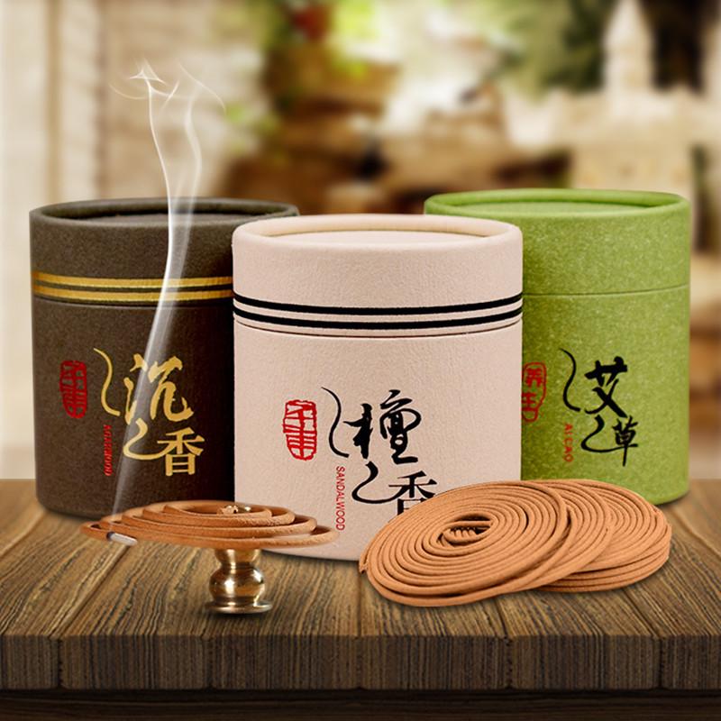 Jinfengxing Натуральные спиральные благовония из сандала и агарвуда для помещений, для ароматерапии, отпугивания комаров и удаления запахов