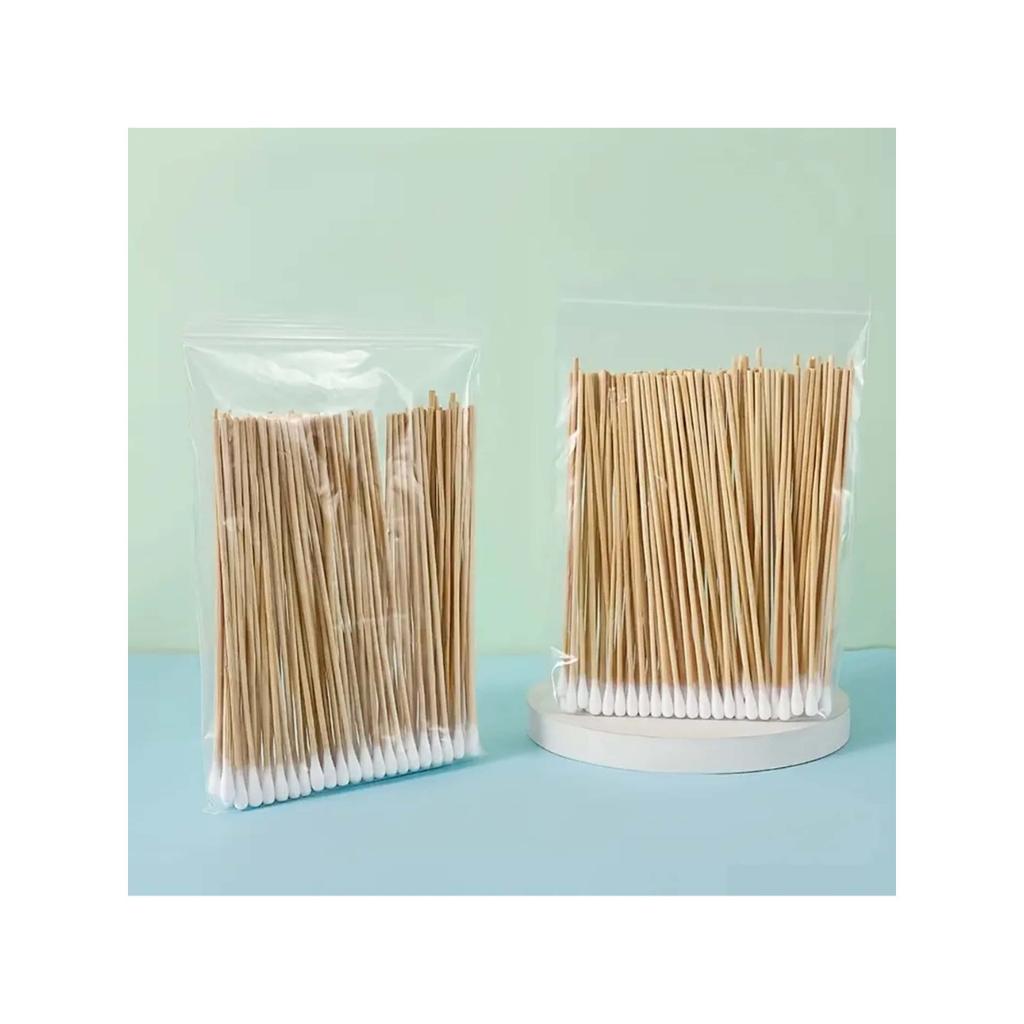 15cm Round Head Cotton Swab Portable Household Cleaning Supplie Beauty Swabs Eyebrow Tattoos Cleaning Tools Used for Eyebrow Trimming