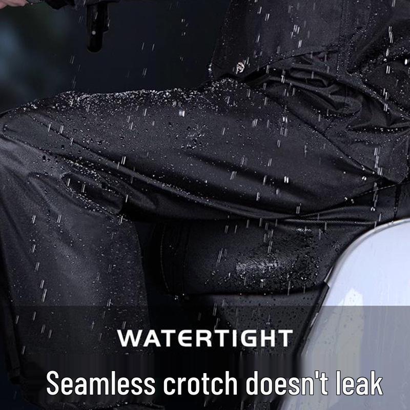 Мужской светоотражающий дождевик и брюки: Защита от сильного дождя для велоспорта/мотоспорта на открытом воздухе, раздельный стиль.