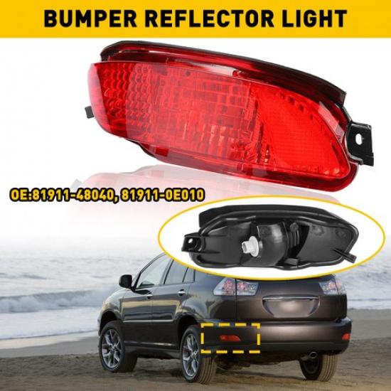 1 Правый отражатель заднего фонаря для Lexus RX330 2005 2004 2006 Задний бампер Красный