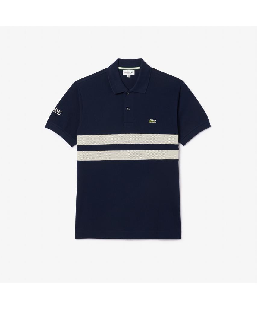 Мужская футболка-поло LACOSTE с полосками на груди Ph9760-55G 166