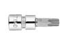 TORX TX40 bit on 1/4" socket, short, 37 mm