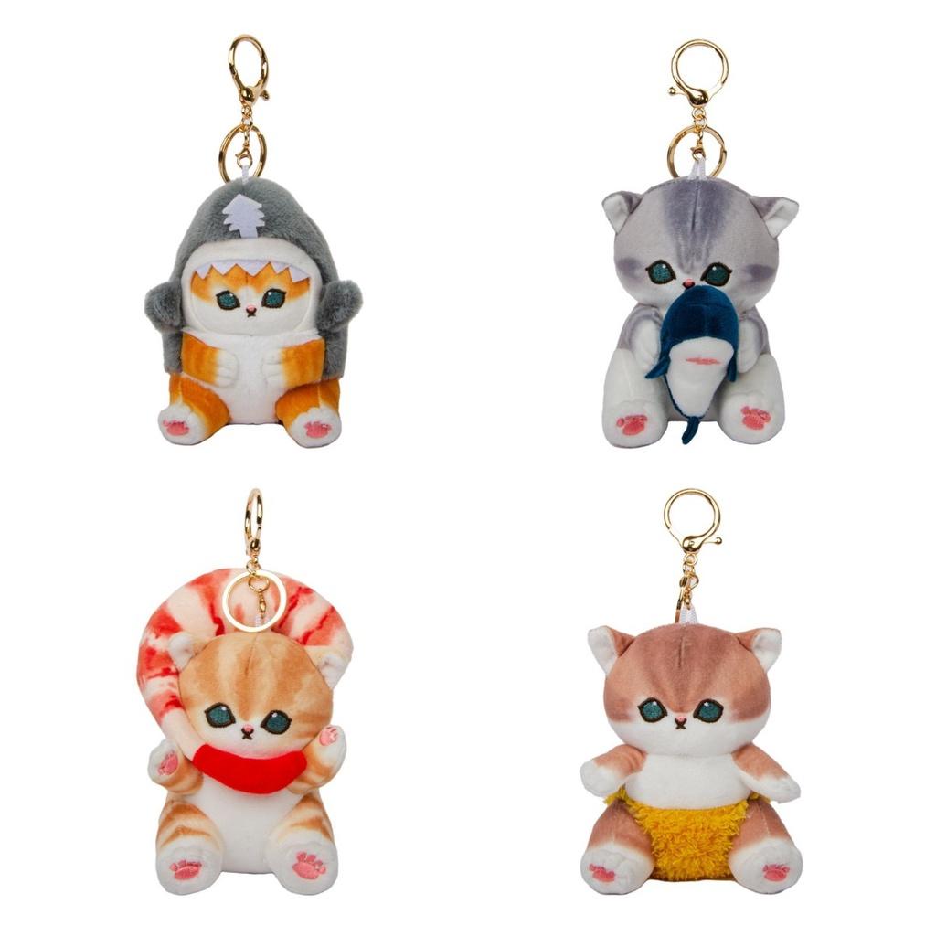 Мофусэнд Акула Кот Креветка Плюшевая Игрушка Подвеска Японская Мультяшная Кукла Украшение для Сумки Подарок
