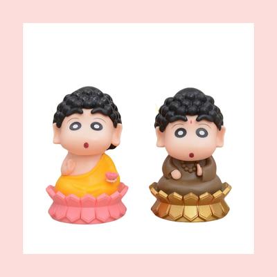 2 Signs Crayon Shin-chan cos Lord Buddha Симпатичные аниме-фигурки-игрушки