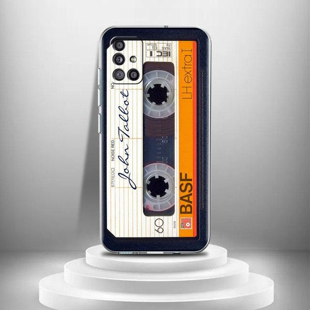 Vintage Camera Cassette Transparent Case For Samsung Galaxy A51 A71 A21s A31 A12 A32 5g A21 Eu A52 4g A41 A11 A22 Phone Cover