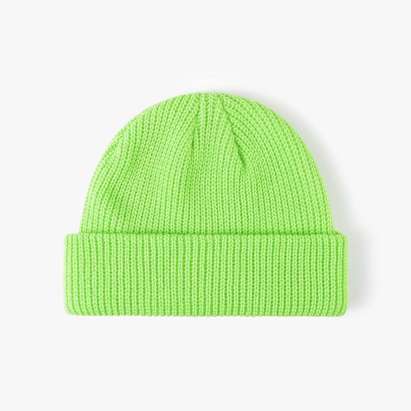 Men Women Winter Thick Warm Hat Plain Beanies for Custom Logo Minimalist Dome Knit Beanie