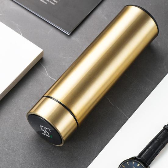 Умная термокружка с дисплеем температуры 500 мл из нержавеющей стали с вакуумной изоляцией чайный пакетик фильтр портативная дорожная чашка