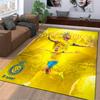 Ronaldo 7 Yellow carpet Designed floor mat, suitable as a non-slip mat for the living room or bedroom sofa