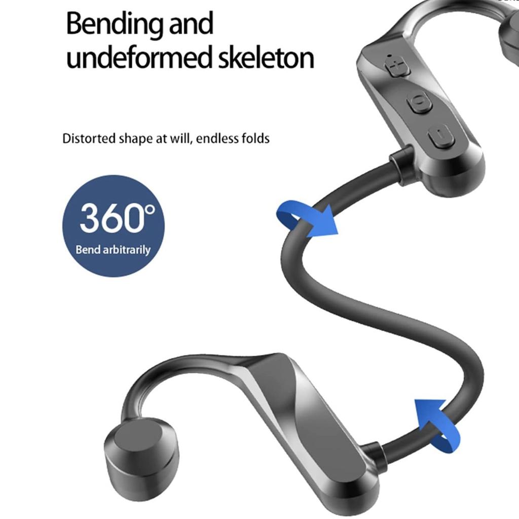 Wireless Bluetooth Headphones 5.0 Conduction Headphones Surrounding Headband Sports Headphones Lightweight Body