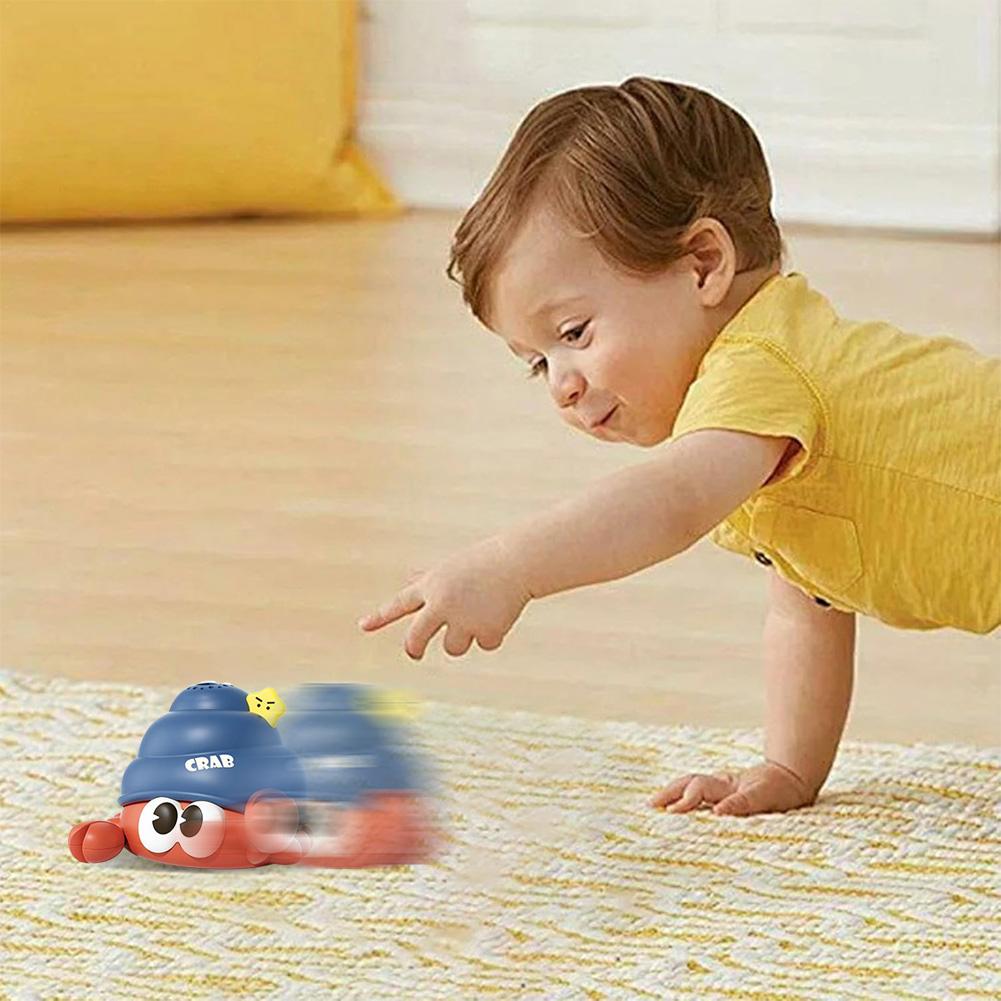 Божья коровка/рак-отшельник, милая игрушка-надуватель с 2 мячами, забавная игрушка для ползания, сенсорные игрушки, игровая машина для надувания мячей, подарок на день рождения