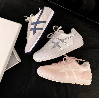 Кожаные ретро повседневные кроссовки для бега женские весенние новые женские кроссовки для папы