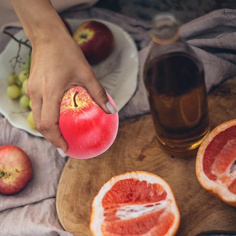 DOITOOL образец еды яблоко красный фрукт 8см×8см фигурка яблока реалистичная модель фрукт витрина интерьер выставочная модель декоративная фотография Фотография