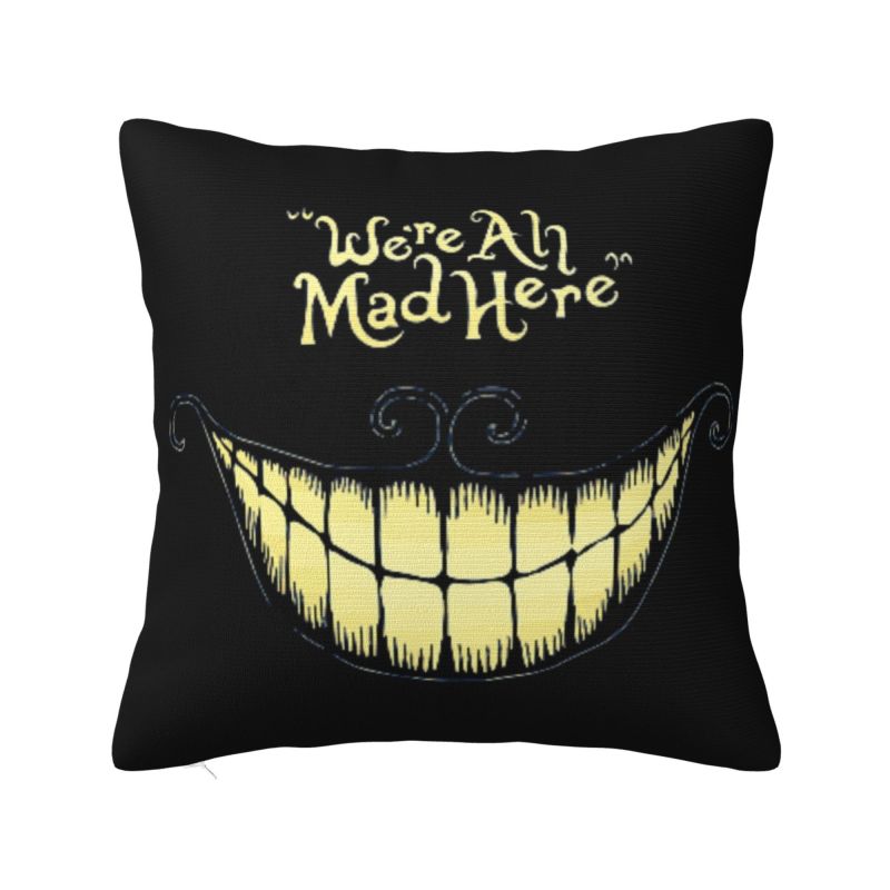 Were Ah Made Here Tim Burton Smile Pillow Case xcm for Living Room Modern Cushion Cover Square Pillowcase