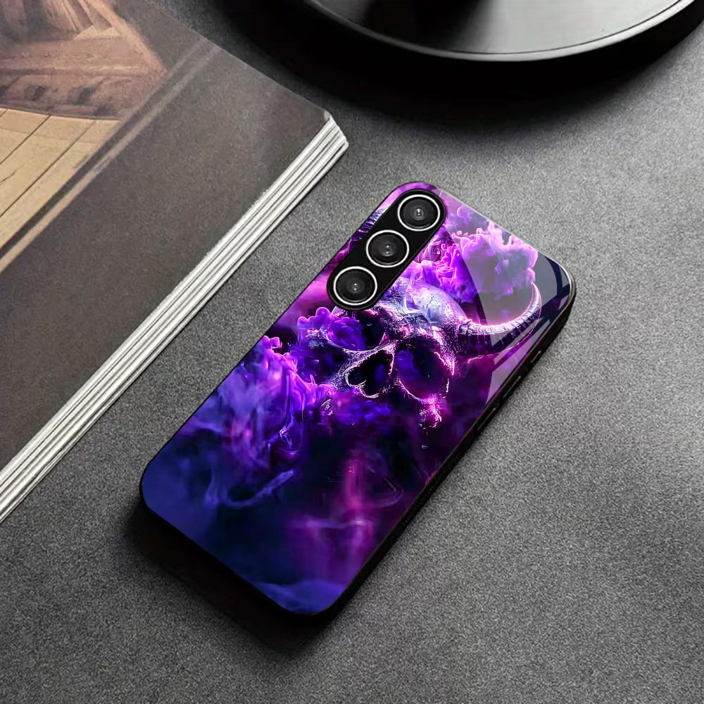 Trendy Mystic Demon Skull s26 ultra case s25 ultra case phone case glass for Samsung Galaxy S26 S25 S24 S23 S22 FE Ultra Plus