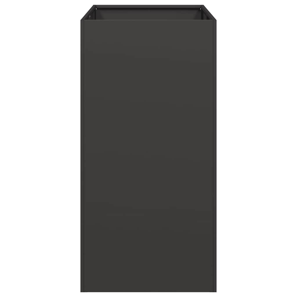 Planter Box Black 40x80x80 cm Steel