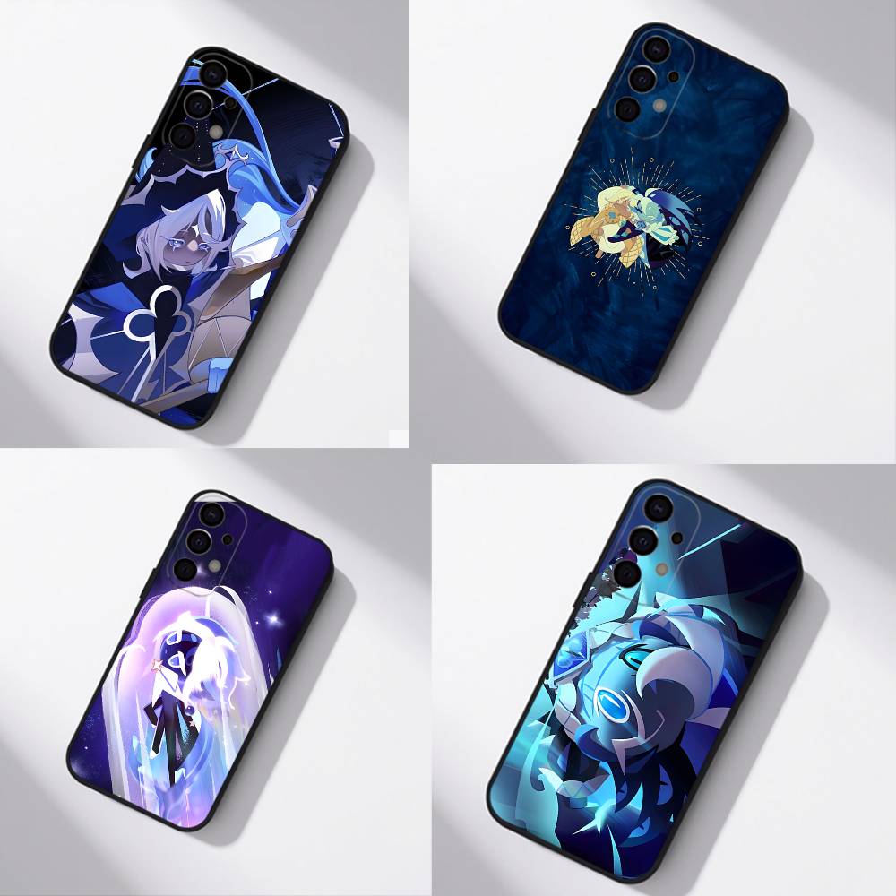 Чехол для телефона C-Cookie Run Kingdom Для Samsung S25,S24,S21,S22,S23,S30,Ultra,S20,Plus,Fe,Lite,5G Черный