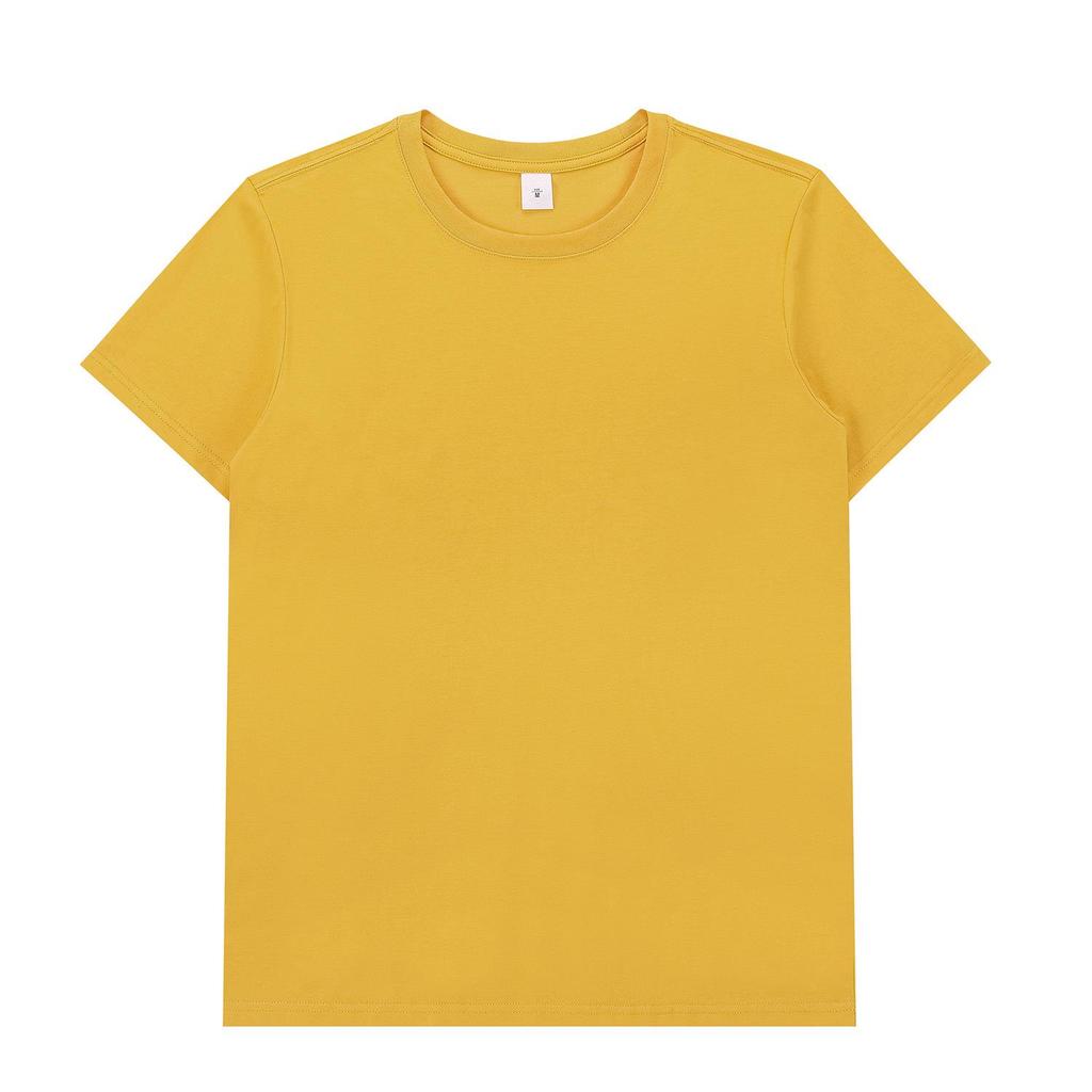 Футболка унисекс 190G Loose Ice Silk Cotton с коротким рукавом - однотонная, мягкий базовый топ