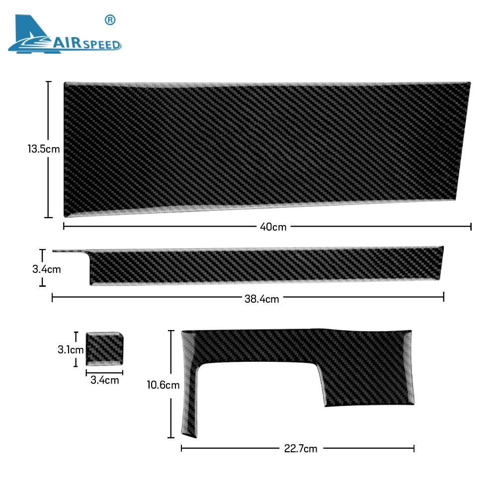 Real Carbon Fiber Sticker For Toyota Prius 2010 2011 Red Black Car Glove Box Cover Decor Interior TrimAccessories