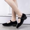 [Flash Sale] Old Beijing Cloth Shoes Women's Shoes Flat Heel Middle-aged Soft-soled Work Shoes Black Hotel Non-slip Dancing Mother