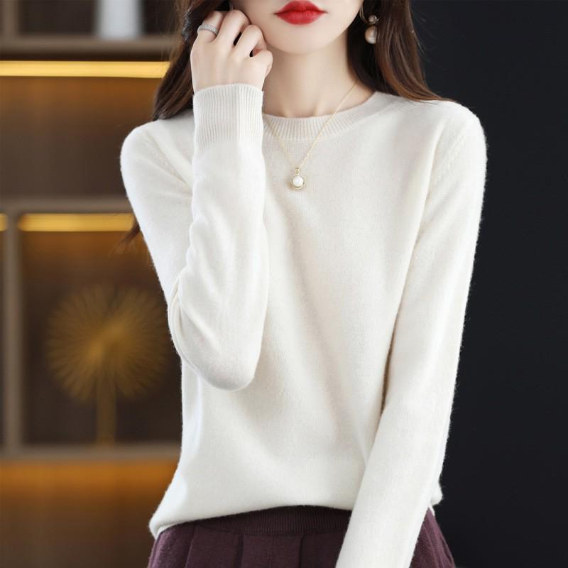 Autumn/Winter 100% Wool Slim-Fit High Neck Knit Sweater