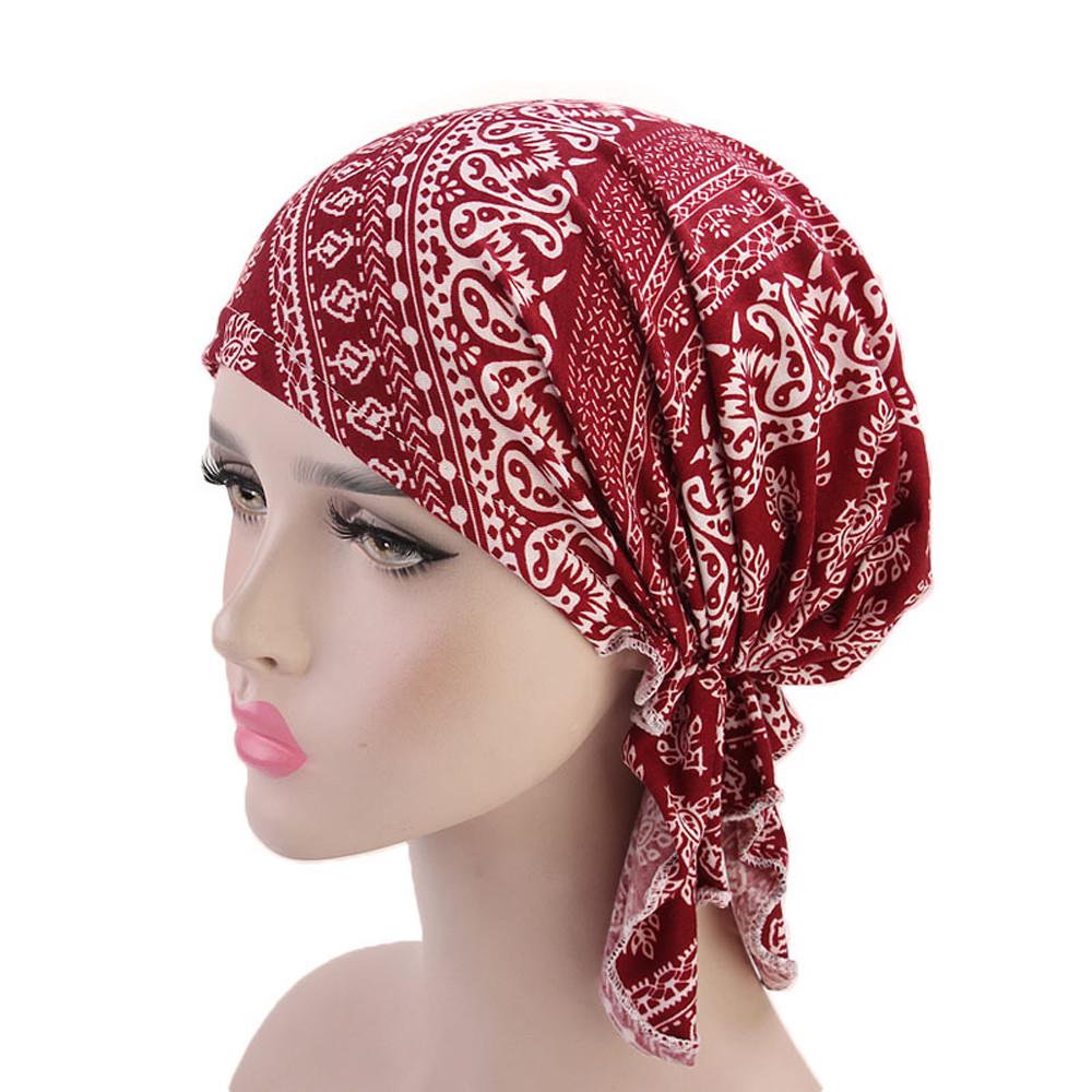 New High Quality Muslim Bamboo Pre-Tied Scarf  Women Softethnic Style  Fashion Headscarf Wrap Hair Accessories