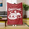 1PC Pop Cartoon Actor Elf Pattern Soft Throw Christmas Theme Thin Blanket Gift for Couch Bed Car Home Camping For All Season Use