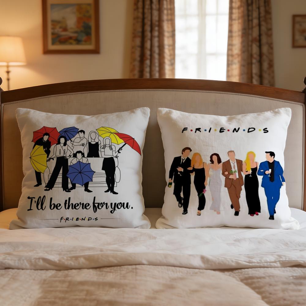 Show Friends Cushion Cover 1Pcs Decorative Covers Soft Cushion Case For Sofa Couch Decor 40X40 45X45 Pillowcases
