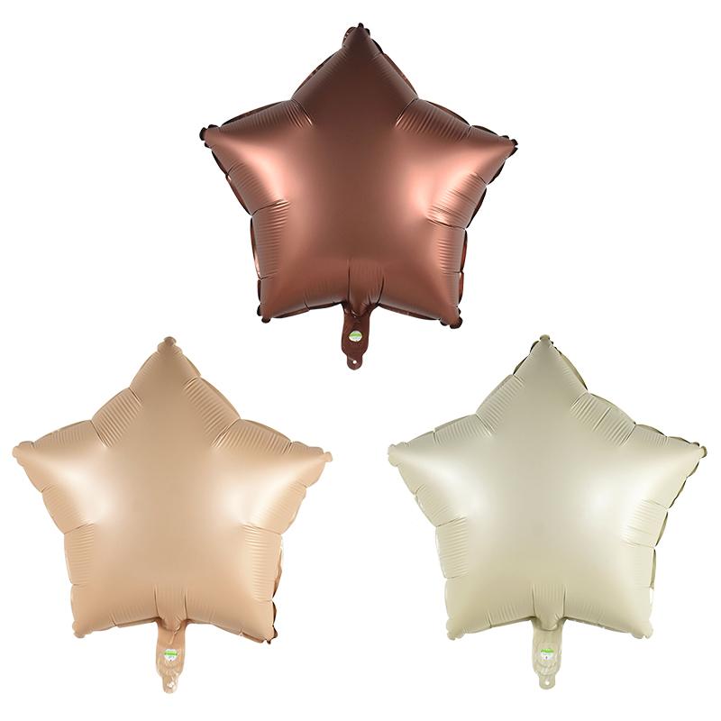 3-10 шт. 18-дюймовые воздушные шары из алюминиевой фольги в форме сердца и звезды, ретро-цветные гелиевые воздушные шары для украшения свадьбы, дня рождения, вечеринки для взрослых и детей