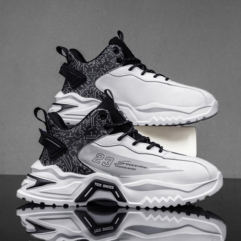 Fashion Men Sneaker Shoes Casual Sports Basketball Shoes for Men High Top Male Running Shoes Walking Style Shoes Fashion Footwear