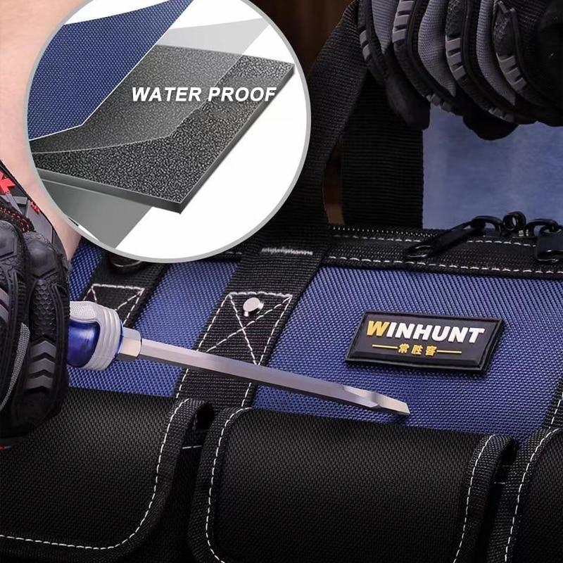Водонепроницаемая сумка для инструментов с защитой от падений и множеством карманов