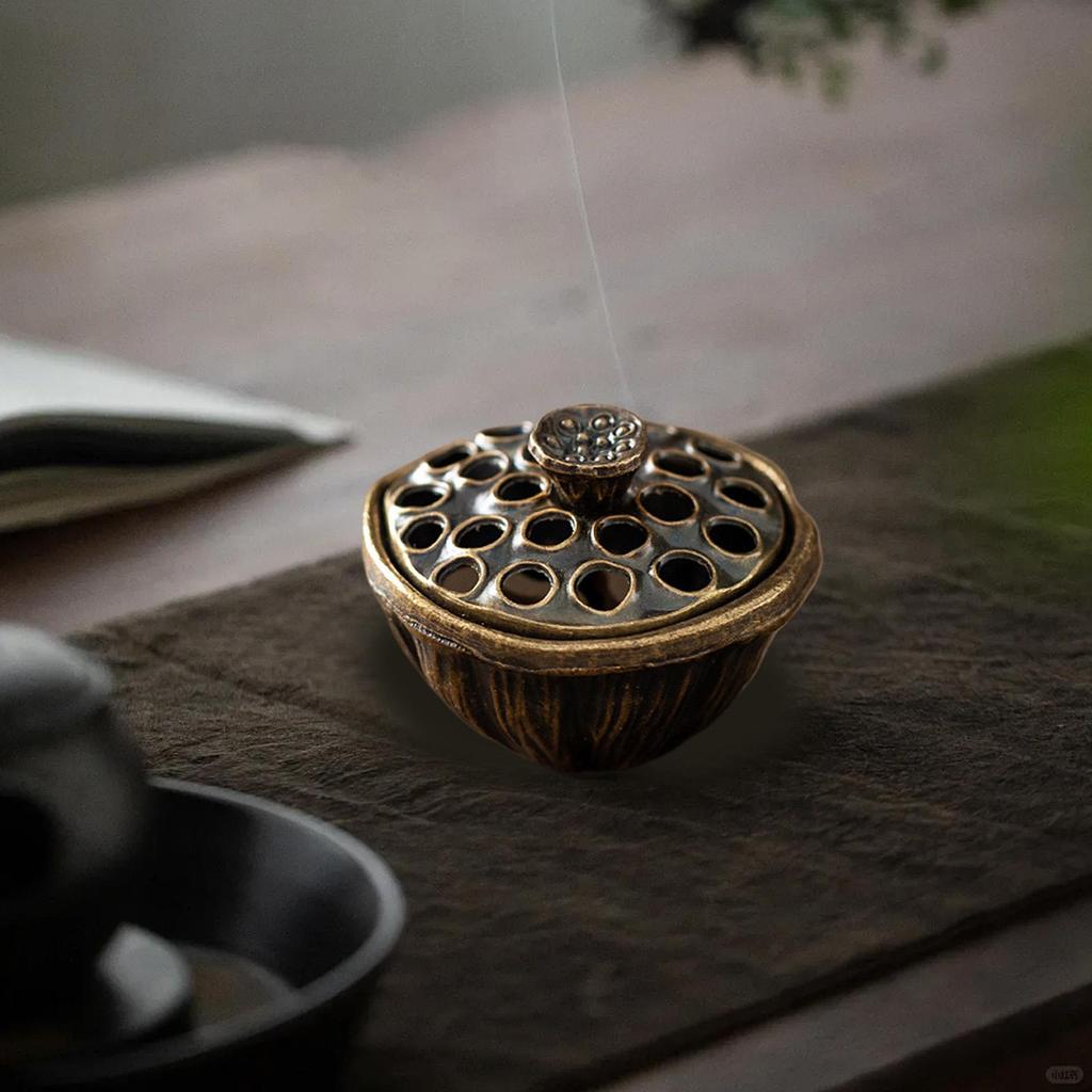 Cone Incense Holder Aromatherapy Charcoal Desk Ash Catcher Incense Stand Ash Catcher Ornament for Yoga Studio Meditation Room
