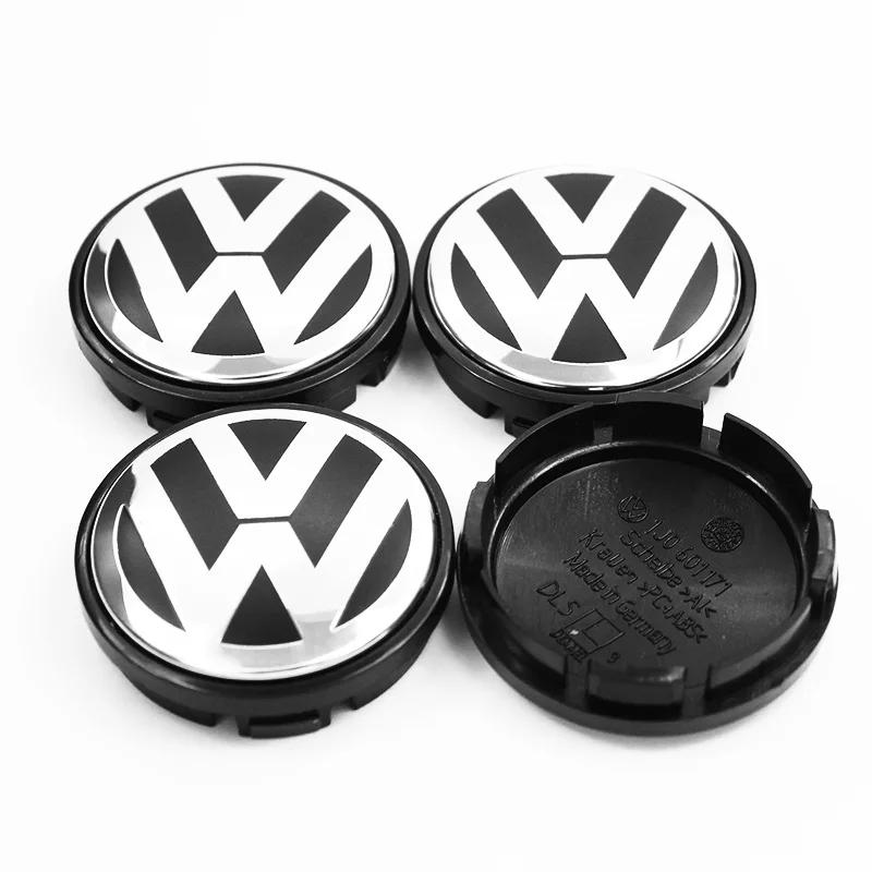 Emblems ABS 4pcs 55mm 56mm 65mm 70mm 76mm Car Wheel Center Caps Hubcap Cover For VW Volkswagen Jetta MK5 Golf Passat Styling 3B7 zf6