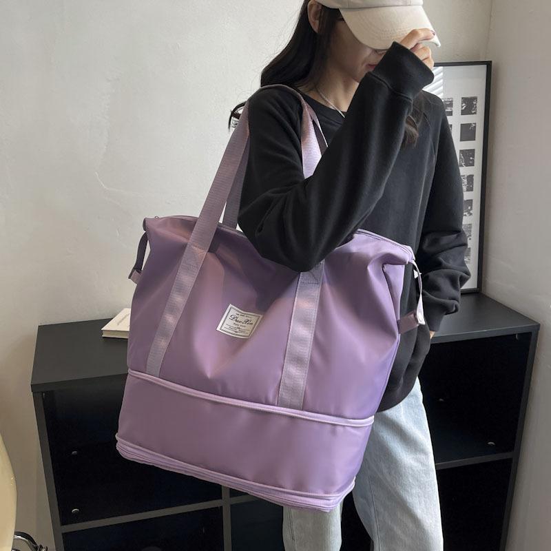 Простая легкая дорожная сумка женская летняя новая 2024 простая портативная большая сумка для багажа сумка для фитнеса сумка для беременных