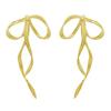 Bowknot Pendant Studs Earrings Butterfly Knot Earwears Ornament for Daily Wear