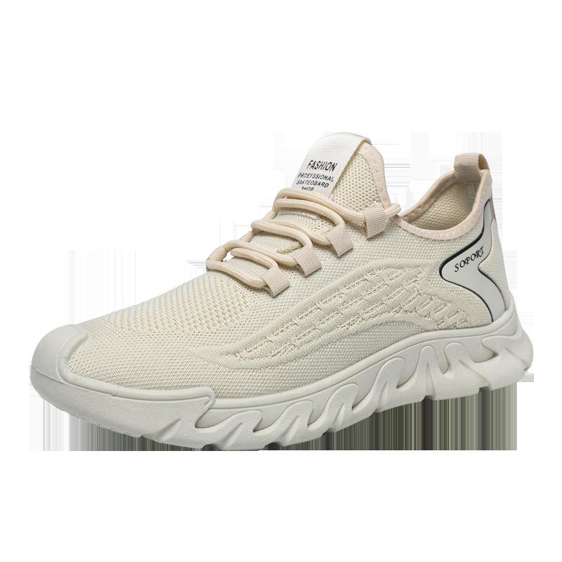 New Summer Breathable Men's Shoes Fly-woven Mesh Thin Soft-soled Sports Shoes Manufacturers Spot Comfortable Running Shoes
