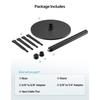 Etour 7.75-inch Desktop Microphone Stand Multi-Microphone Holder Stand with Weight Base