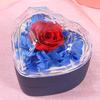 Ювелирная шкатулка для колец Yousheng, подарочная коробка с консервированными розами, органайзер для колец в форме сердца, подарки на годовщину для подруги и мамы