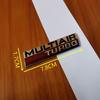 Personalized 3D turbocharger car stickers random metal decals for car fenders and vehicle bodies rear emblem stickers