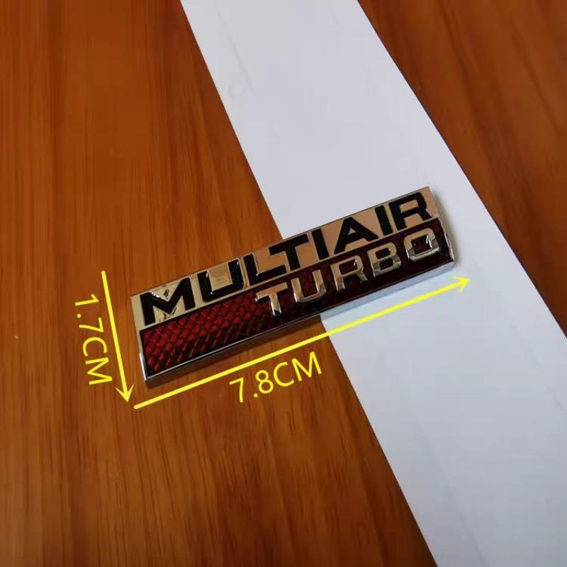 Personalized 3D turbocharger car stickers random metal decals for car fenders and vehicle bodies rear emblem stickers