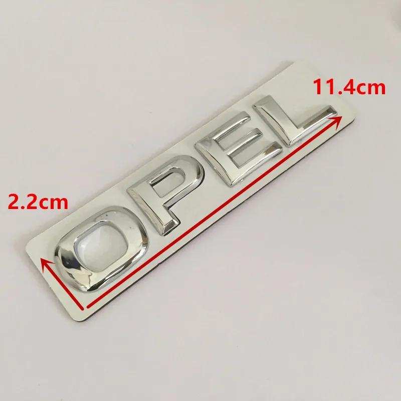 1pcs 3D ABS opel CORSA Car letter Hood Front Bonnet Grill Rear Trunk Emblem Badge Sticker Decal Styling accessories