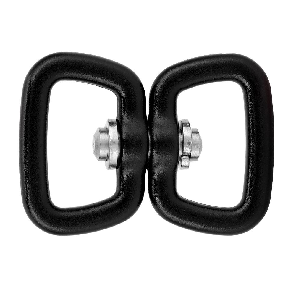Outdoor Aluminum Alloy Key Connection Buckle Adapter Black