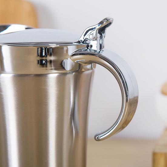 500/750 мл соусник с крышкой и ручкой, герметичный соусник с двойной изоляцией, пищевой контейнер для соуса из нержавеющей стали для кремовой заправки для салата